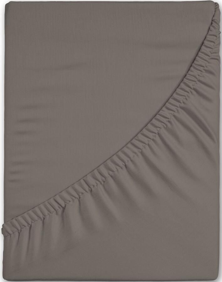 Hip Hoeslaken in mt. 90x200 140x200 of 180x200 cm 100% katoen mako-satijn rondom elastiek tot 25 cm hoogte (1 stuk) - Foto 3