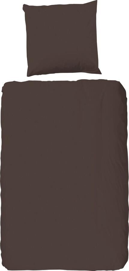 Hip Overtrekset Uni 100% katoen mako-satijn 135x200 effen wit rits (2-delig)