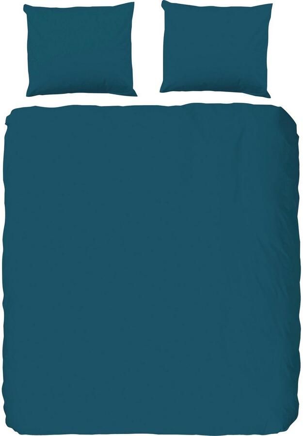 Hip Overtrekset Uni 100% katoen mako-satijn 135x200 effen wit rits (2-delig)