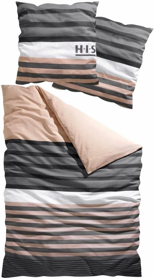 H.I.S Beddengoed Majoran gestreept beddengoed in verschillende kwaliteiten - Foto 10