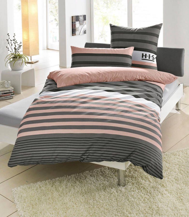 H.I.S Beddengoed Majoran gestreept beddengoed in verschillende kwaliteiten - Foto 7