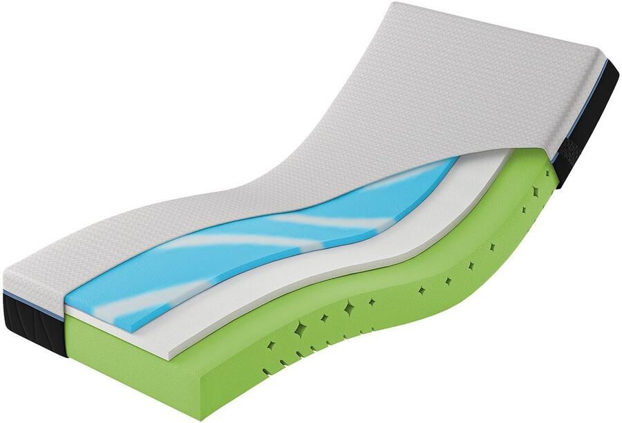 Hn8 Schlafsysteme Koudschuimmatras Royal Visco Schoudercomfortzone en GelTouch-laag voor optimale lichaamsaanpassing hoogte 25 cm - Foto 5