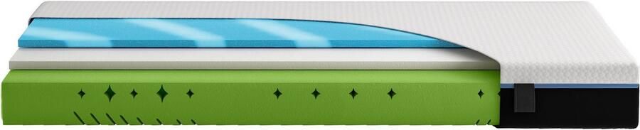 Hn8 Schlafsysteme Koudschuimmatras Royal Visco Schoudercomfortzone en GelTouch-laag voor optimale lichaamsaanpassing hoogte 25 cm - Foto 11