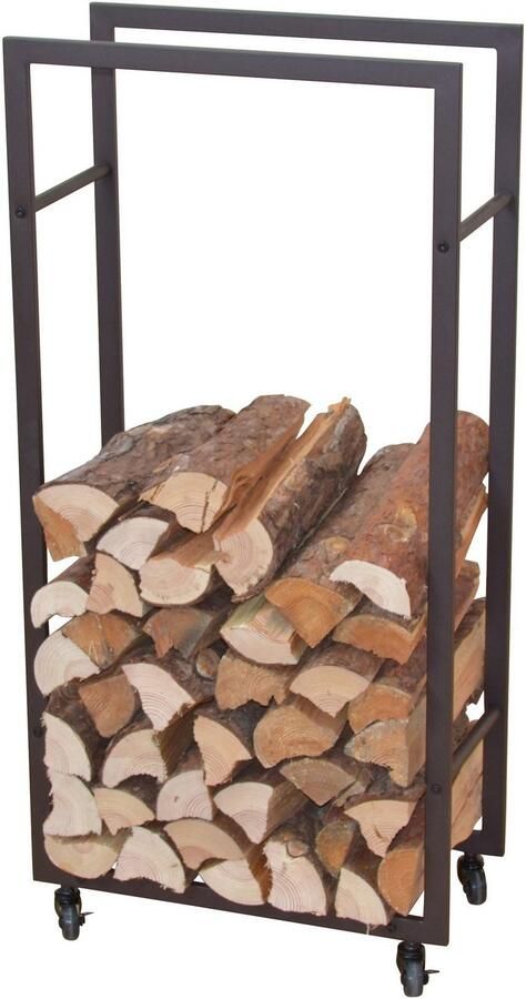 HOFMANN LIVING AND MORE Mand voor haardhout met wieltjes - Foto 3