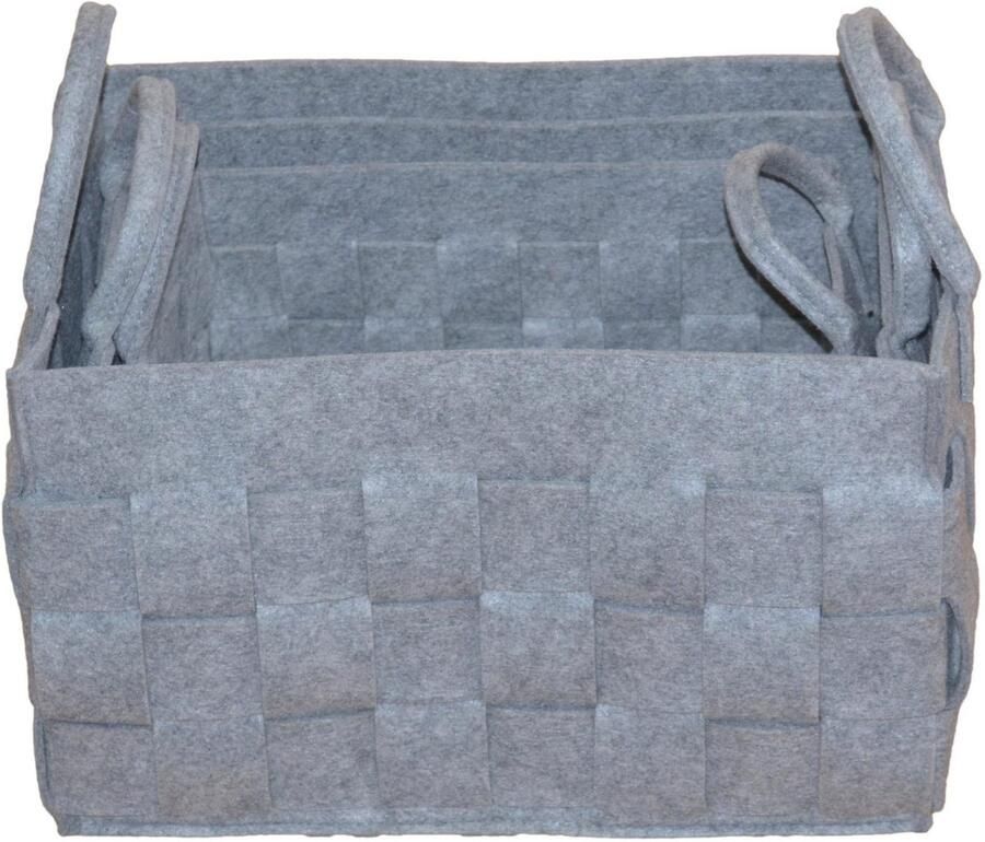 HOFMANN LIVING AND MORE Organizer in viltlook (set 3-delig)