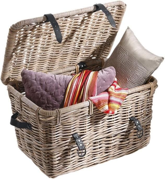 HOFMANN LIVING AND MORE Organizer Kist Kubu-rattan mand Opbergmand om op te klappen - Foto 3