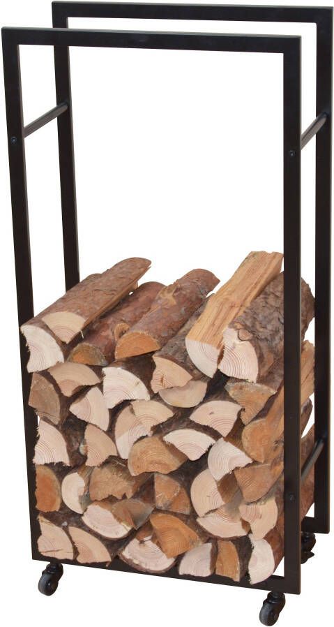 HOFMANN LIVING AND MORE Mand voor haardhout met wieltjes - Foto 5