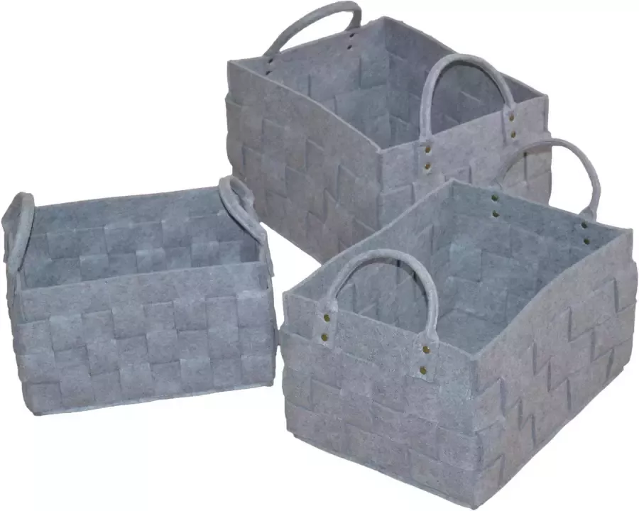 HOFMANN LIVING AND MORE Organizer in viltlook (set 3-delig) - Foto 2