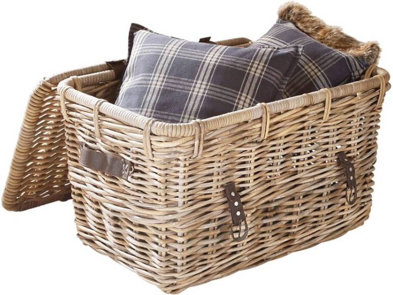 HOFMANN LIVING AND MORE Organizer Kist Kubu-rattan mand Opbergmand om op te klappen - Foto 5