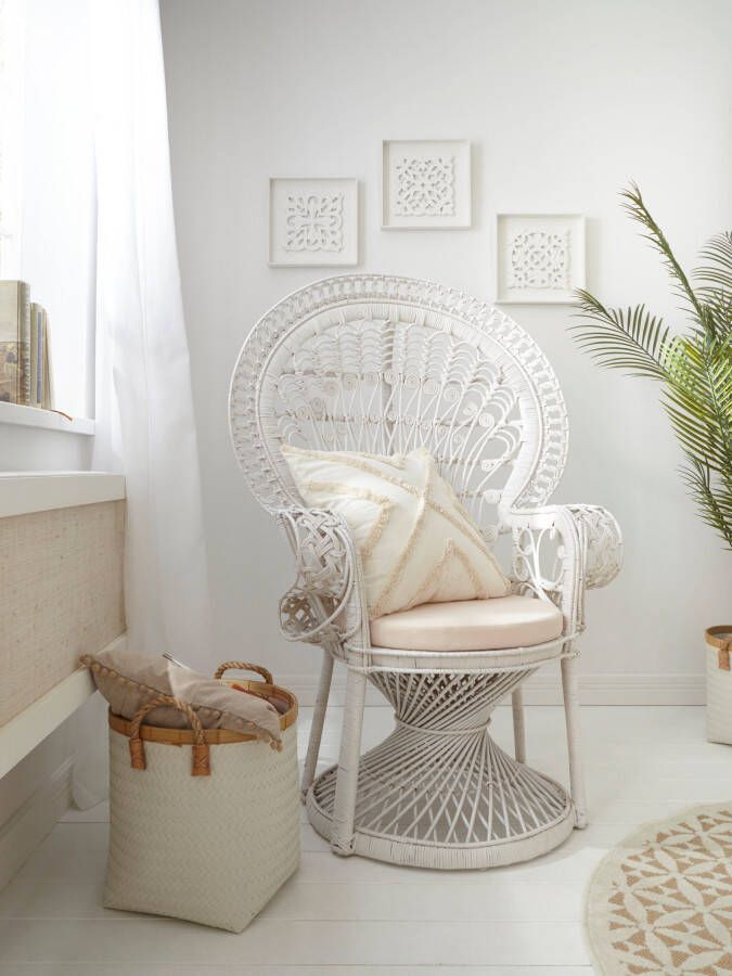 HOFMANN LIVING AND MORE Rotanstoel met kussenhoes - Foto 10