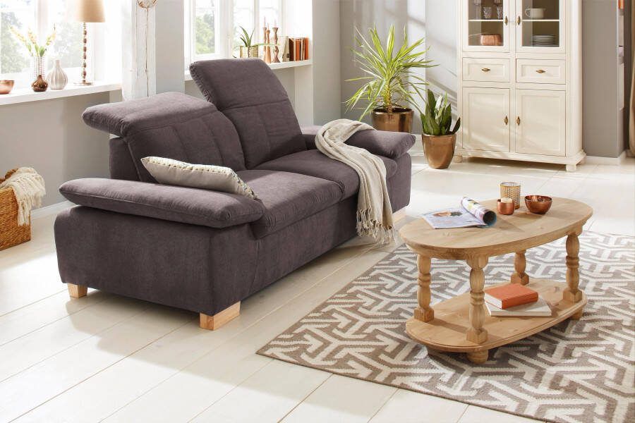 Home affaire 2 5-zitsbank Bergamo multifunctionele bank elegant en comfortabel met verstelbare armleuning en rugleuning binnenvering - Foto 11