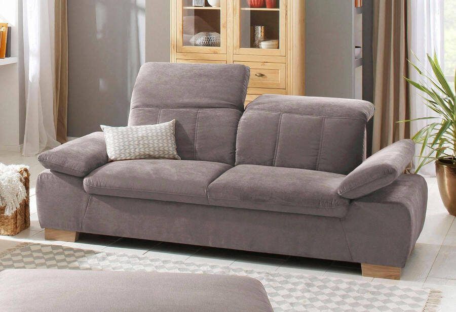 Home affaire 2 5-zitsbank Bergamo multifunctionele bank elegant en comfortabel met verstelbare armleuning en rugleuning binnenvering