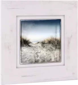 Home affaire Artprint op hout Zand en hemel 40 40 cm