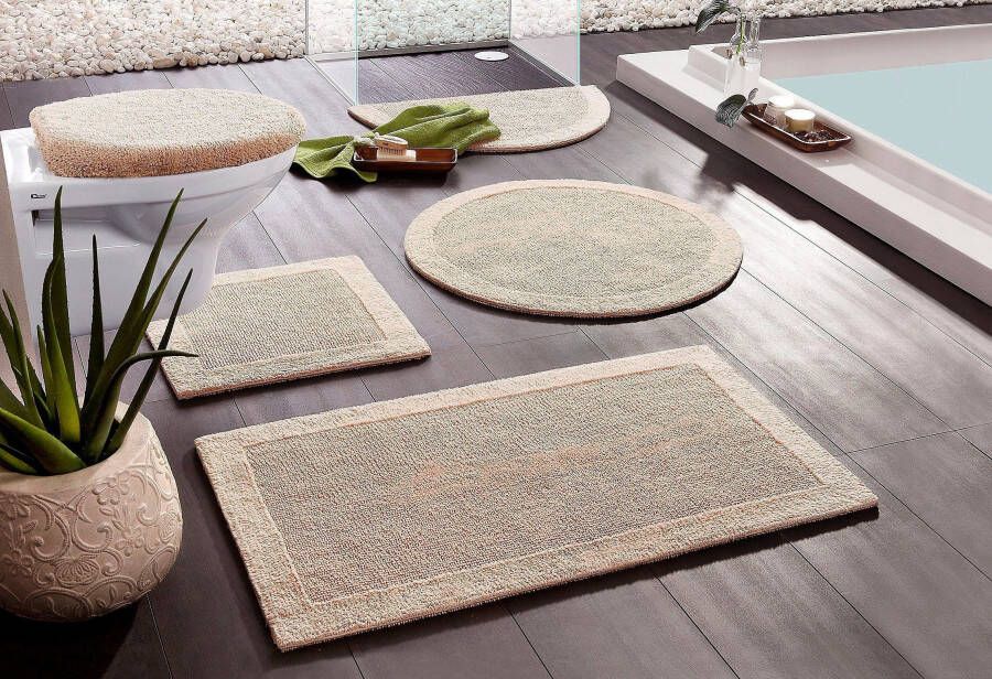 My home Badmat Kapra badmat badkamer tapijt met rand badmat katoen