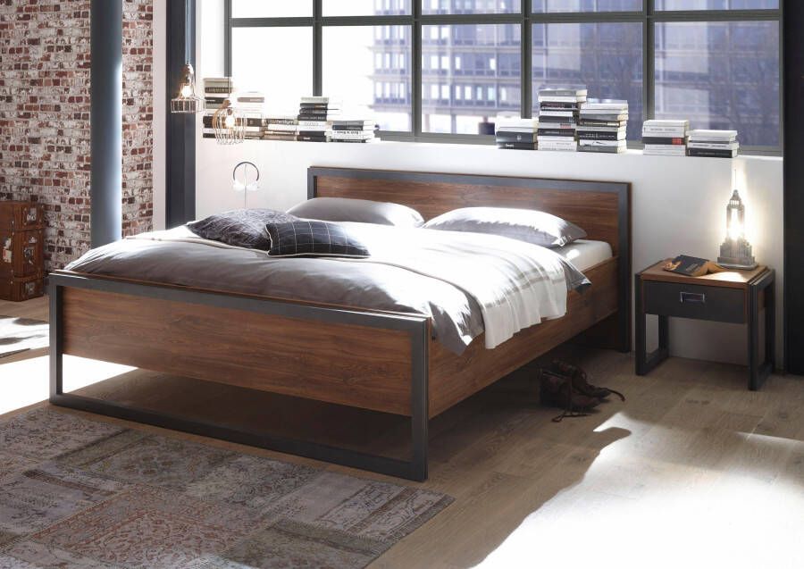Home affaire Bed Detroit eenpersoonsbed in industriële stijl bedframe slaapkamer - Foto 3