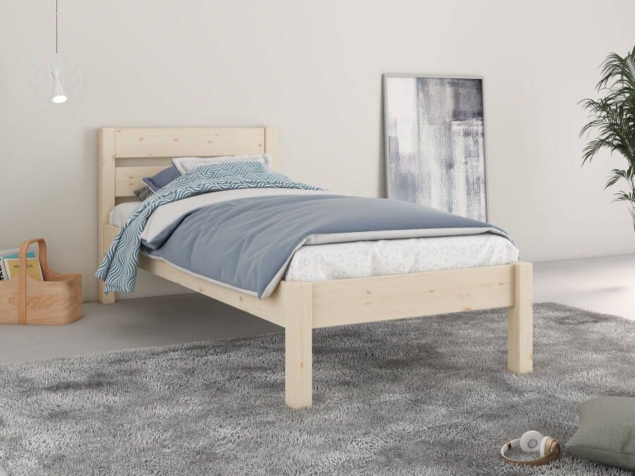 Home affaire Bed "NOA " ideaal voor de tienerkamer gecertificeerd massief hout scandinavisch design
