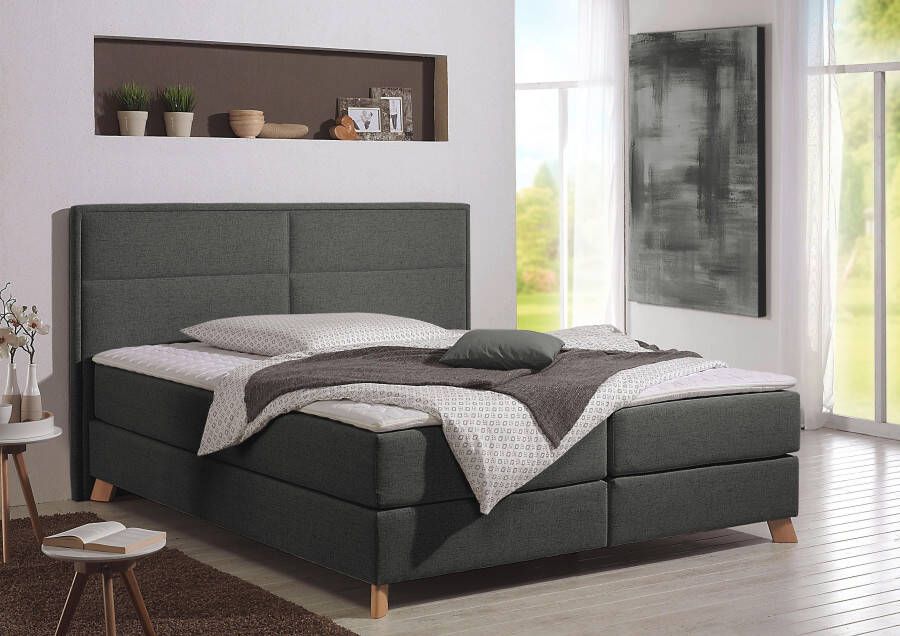 Home affaire Boxspring Caria in 5 breedten 3 matrassen-uitvoeringen 2 hardheden topmatras - Foto 4