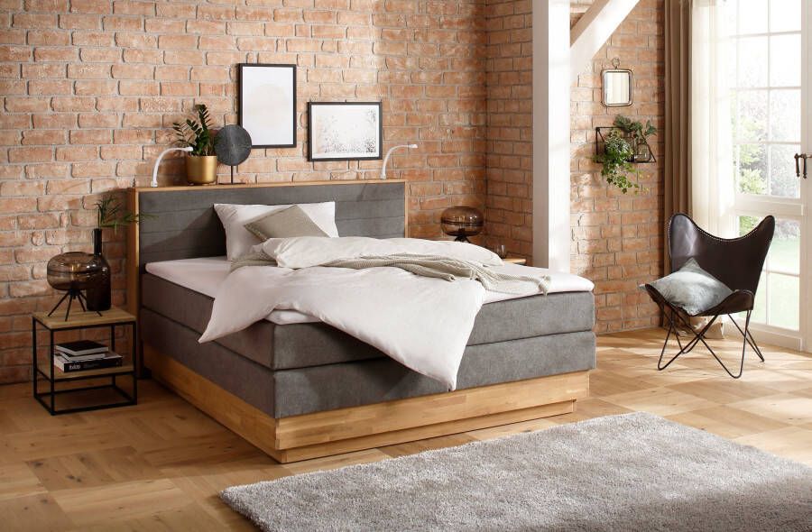 Home affaire Boxspring Cavan Eiken met bedkist & topmatras verschillende hardheden (ook H4) - Foto 18