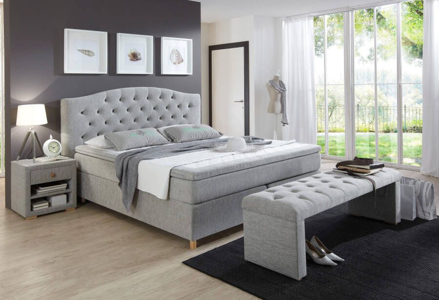 Home affaire Boxspring Claire met massieve box incl. topmatras verschillende hardheden - Foto 2