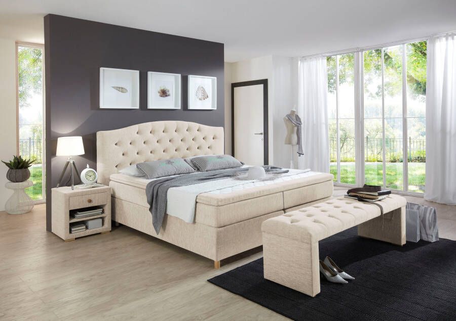 Home affaire Boxspring Claire met massieve box incl. topmatras verschillende hardheden - Foto 3
