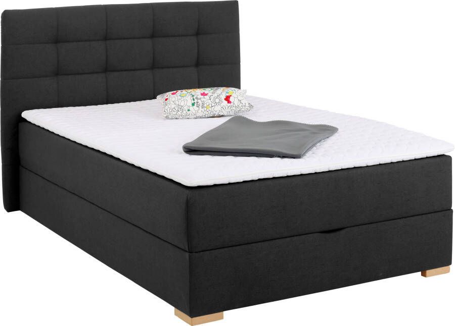 Home affaire Boxspring Olivet met bedkast in 4 kleuren 4 breedten 2 matrassoorten ook in extra lang 220 cm - Foto 4