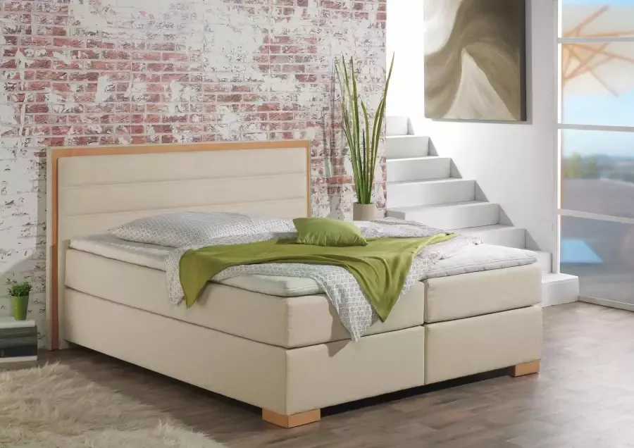 Home affaire Boxspring Treviso in 5 breedten 3 uitvoeringen 2 hardheden topmatras. houten frame