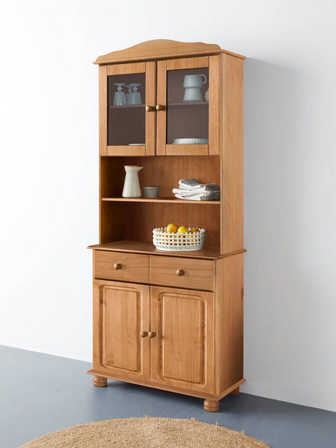 Home affaire Buffetkast Mette Met grote lade en veel bergruimte achter 4 deuren hoogte 181cm (2 stuks)
