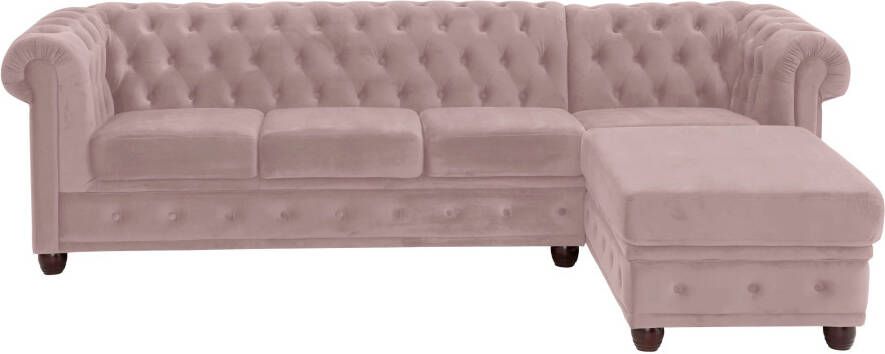 Home affaire Chesterfield-bank New Castle hoogwaardige capitonnage in chesterfield-design bxdxh: 255(171x72)