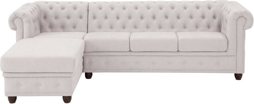 Home affaire Chesterfield-bank New Castle hoogwaardige capitonnage in chesterfield-design bxdxh: 255(171x72)