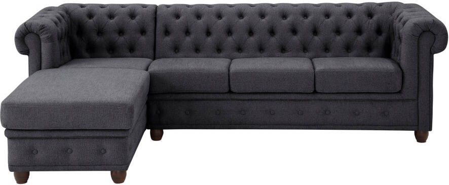 Home affaire Chesterfield-bank New Castle hoogwaardige capitonnage in chesterfield-design bxdxh: 255(171x72) - Foto 9