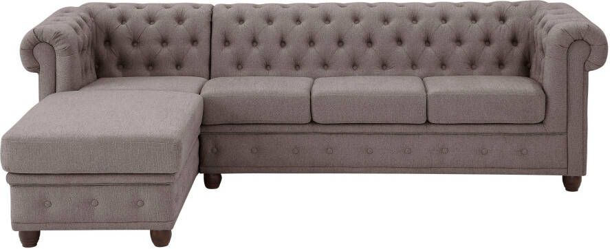 Home affaire Chesterfield-bank New Castle hoogwaardige capitonnage in chesterfield-design bxdxh: 255(171x72)