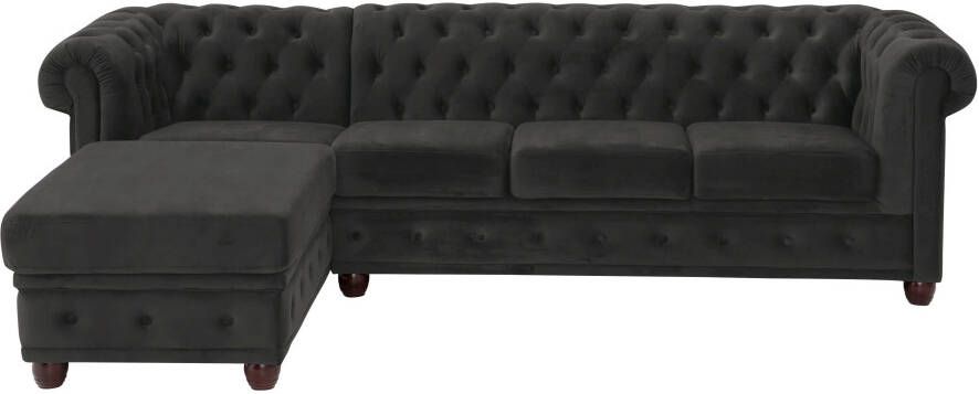 Home affaire Chesterfield-bank New Castle hoogwaardige capitonnage in chesterfield-design bxdxh: 255(171x72) - Foto 9