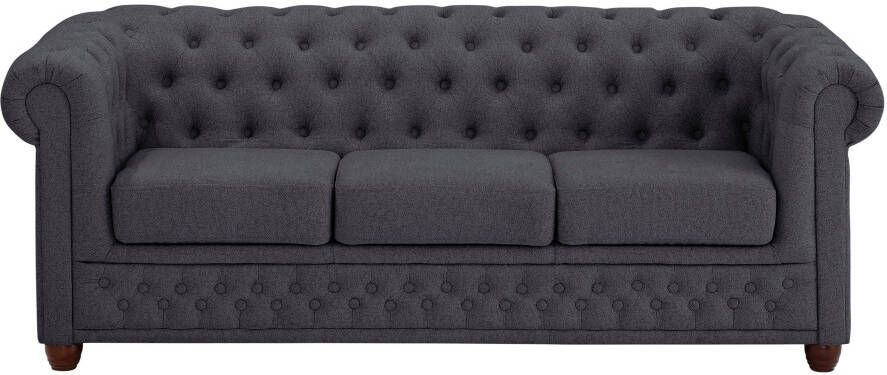 Home affaire Chesterfield-bank New Castle met hoogwaardige capitonnage in chesterfield-design bxdxh: 203x86x72