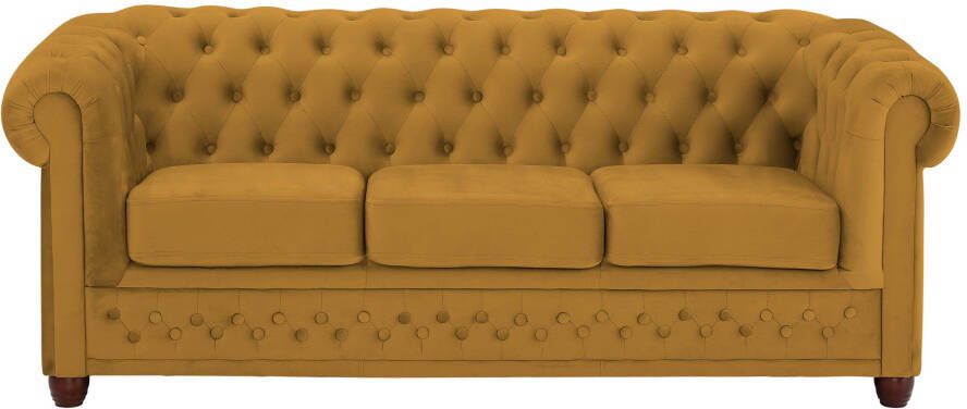 Home affaire Chesterfield-bank New Castle met hoogwaardige capitonnage in chesterfield-design bxdxh: 203x86x72