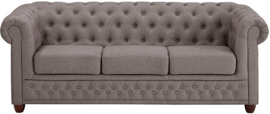 Home affaire Chesterfield-bank New Castle met hoogwaardige capitonnage in chesterfield-design bxdxh: 203x86x72