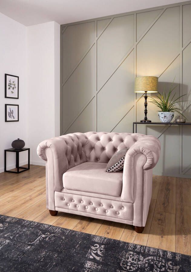 Home affaire Chesterfield-fauteuil New Castle hoogwaardige capitonnage bxdxh: 104x86x72 cm - Foto 9