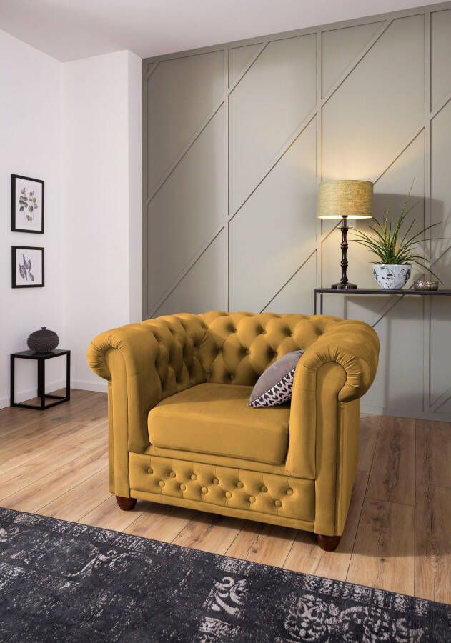 Home affaire Chesterfield-fauteuil New Castle hoogwaardige capitonnage bxdxh: 104x86x72 cm - Foto 9