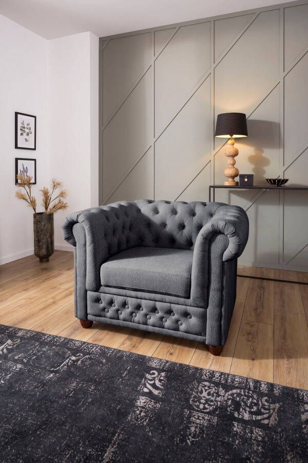 Home affaire Chesterfield-fauteuil New Castle Sessel hoogwaardige capitonnage bxdxh: 104x86x72 cm - Foto 8