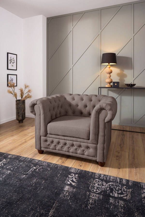 Home affaire Chesterfield-fauteuil New Castle Sessel hoogwaardige capitonnage bxdxh: 104x86x72 cm - Foto 8