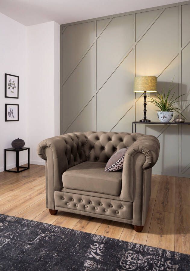 Home affaire Chesterfield-fauteuil New Castle Sessel hoogwaardige capitonnage bxdxh: 104x86x72 cm - Foto 8