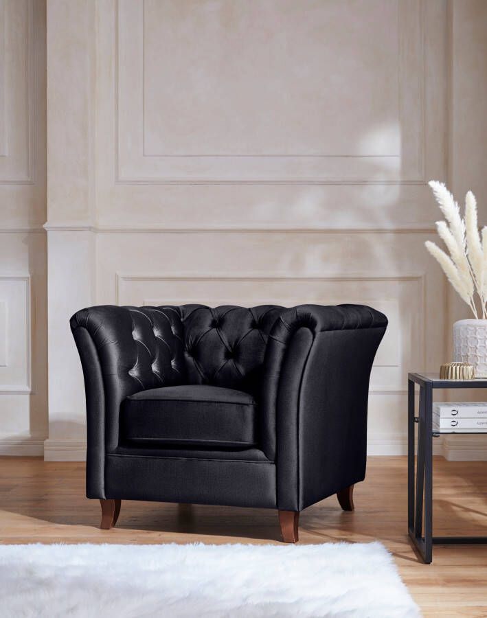 Home affaire Chesterfield-fauteuil Reims met echte chesterfield-capitonnage uitstekende verwerking - Foto 8