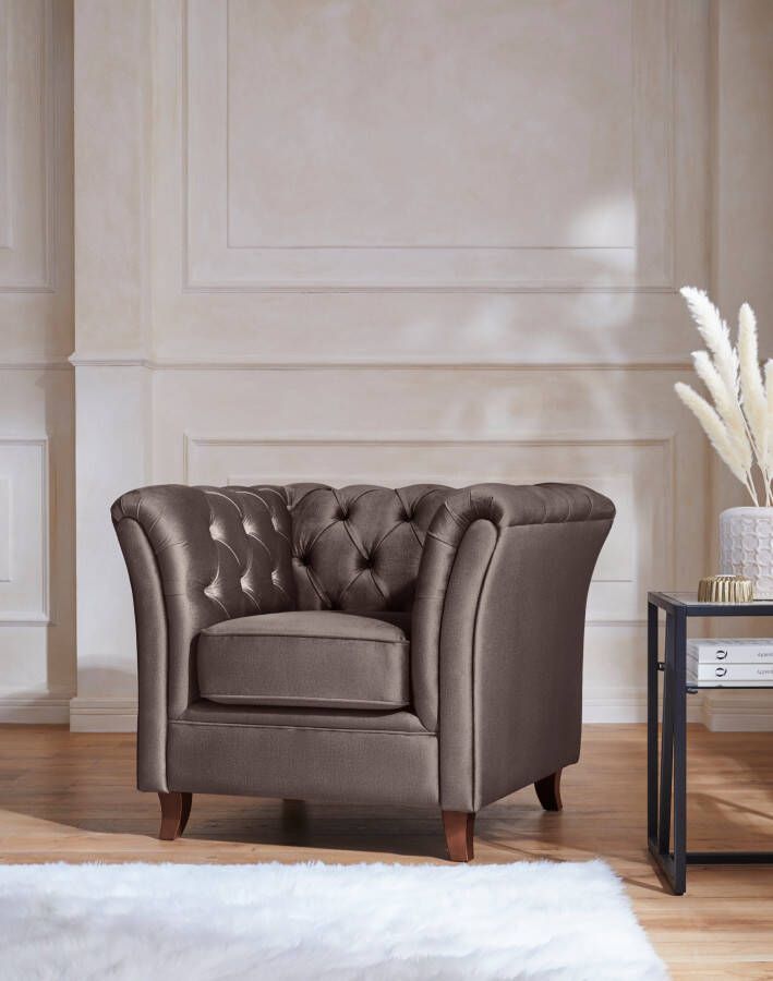 Home affaire Chesterfield-fauteuil Reims met echte chesterfield-capitonnage uitstekende verwerking - Foto 9