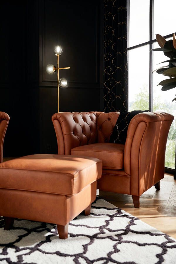 Home affaire Chesterfield-fauteuil Reims met echte chesterfield-capitonnage uitstekende verwerking - Foto 10