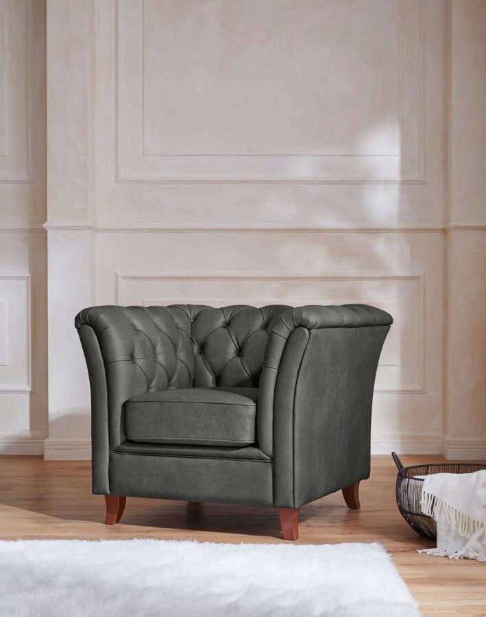 Home affaire Chesterfield-fauteuil Reims met echte chesterfield-capitonnage uitstekende verwerking - Foto 8
