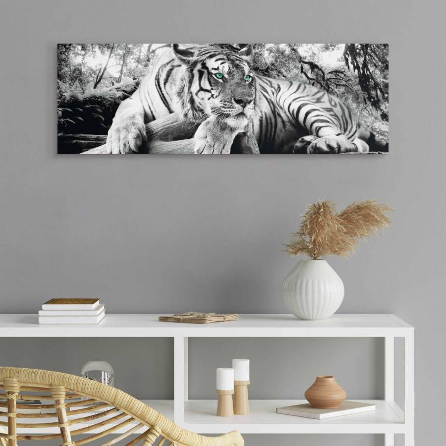 Home affaire Decoratief paneel Tijger kijkt je aan - Foto 3