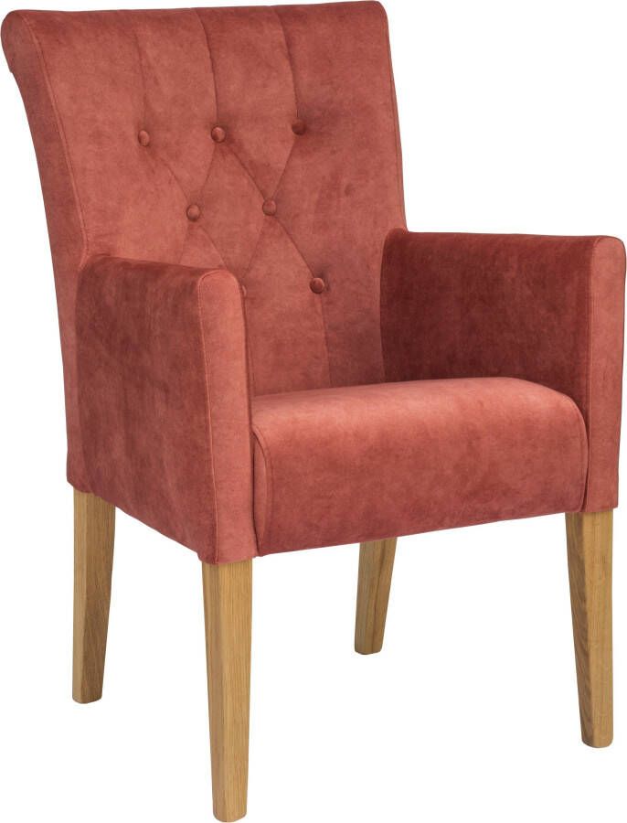 Home affaire Eetkamerstoel King Fauteuil met knoopdetails gestoffeerde stoel (1 stuk) - Foto 8