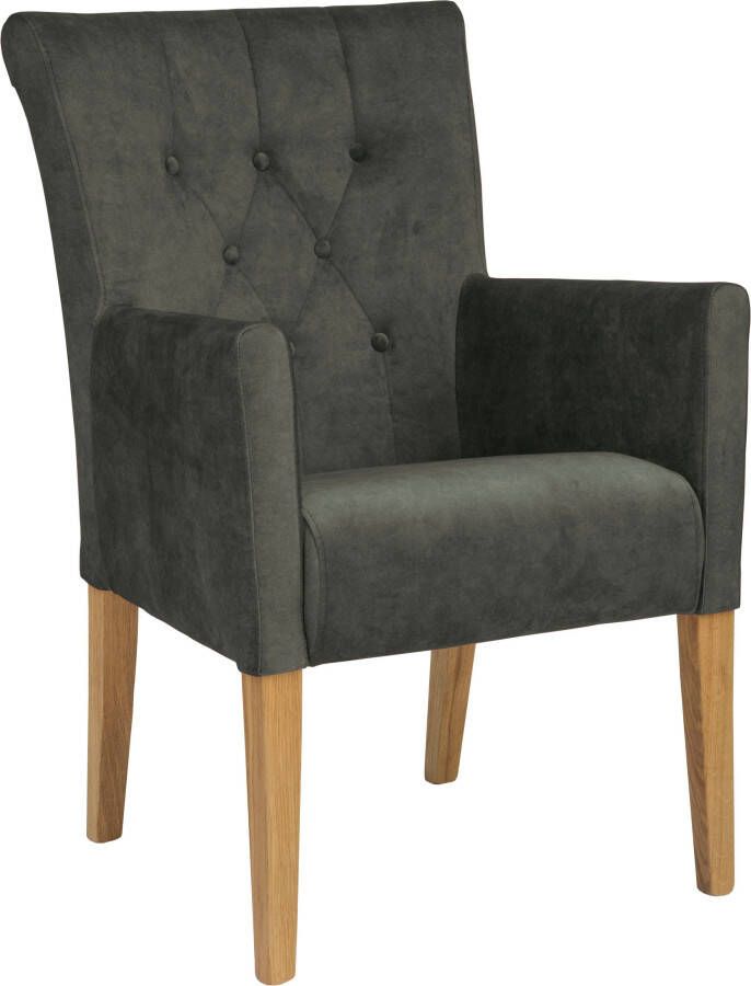 Home affaire Eetkamerstoel King Fauteuil met knoopdetails gestoffeerde stoel (1 stuk) - Foto 9