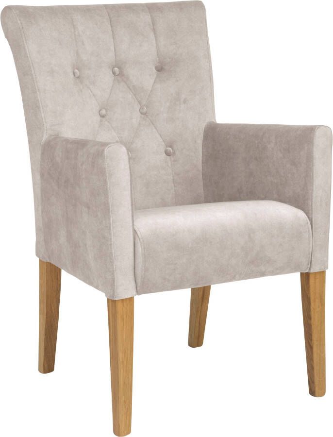Home affaire Eetkamerstoel King Fauteuil met knoopdetails gestoffeerde stoel (1 stuk) - Foto 9