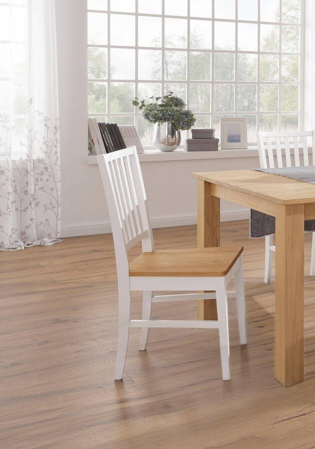 Home affaire Eetkamerstoel Ruanda houten stoel in sets van 2 4 of 6 keukenstoel (set) - Foto 8