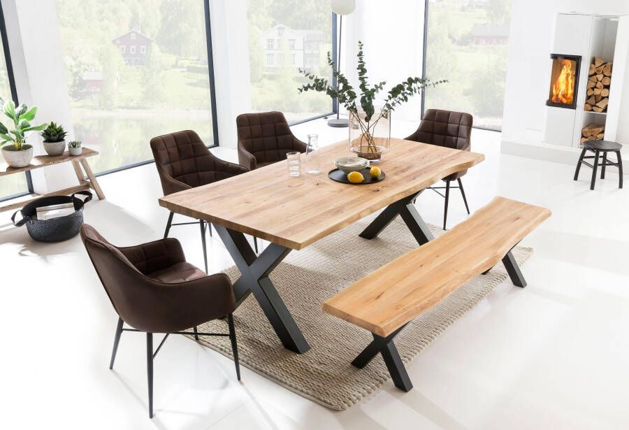 Home affaire Eettafel TRISTAN met boomrand (3 stuks) - Foto 4